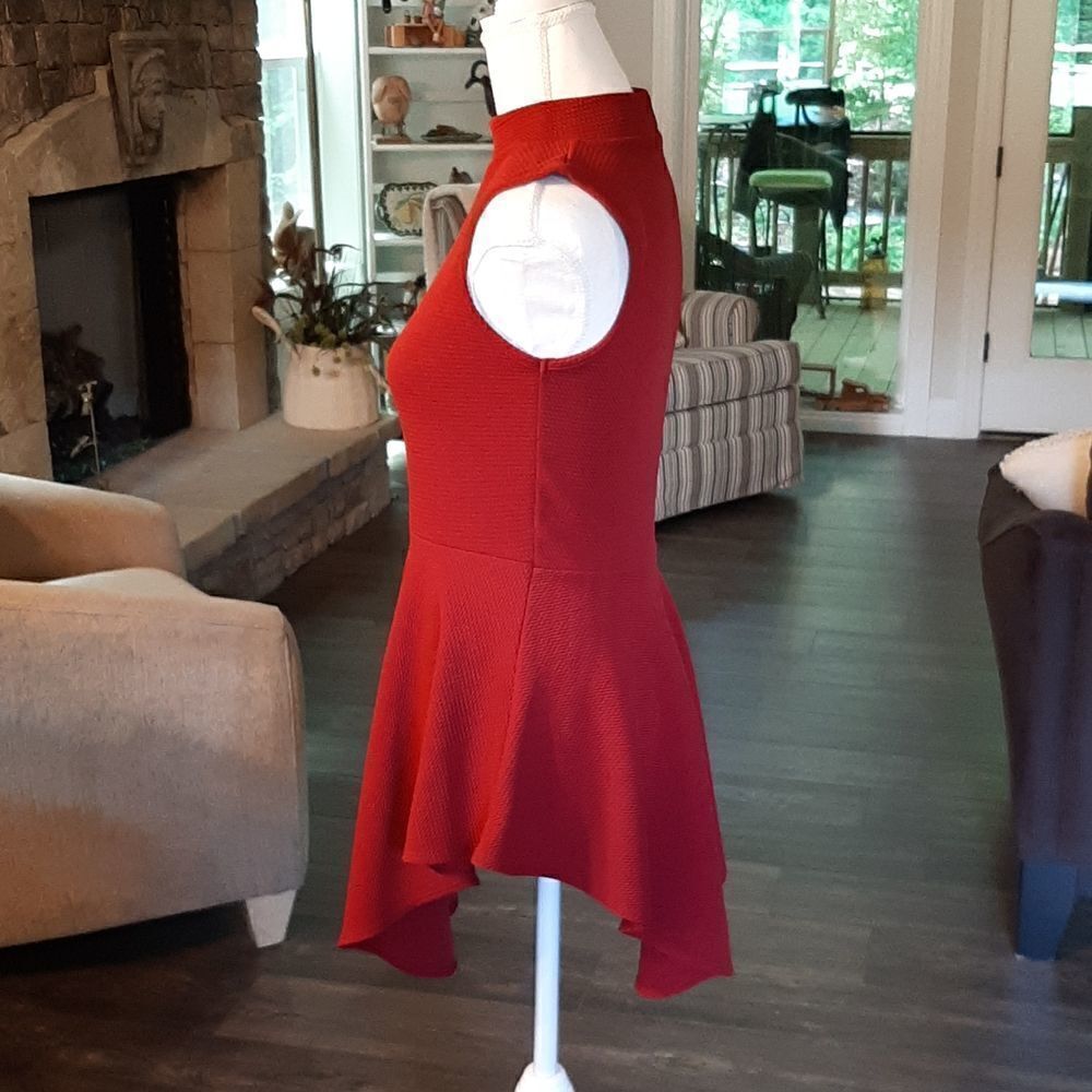 Say Anything Red Mini Dress - Picture 4 of 6